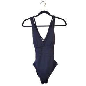 La Blanca Women's Black Strappy One Piece Swimsuit Size US 6